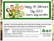 personalized st. patty's day candy bar wrapper